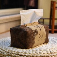 Vải Trung Quốc Thủ Công Khăn Giấy Khăn Giấy Hộp Khai Thác Giấy Vải Lanh Cotton Túi Đựng Khăn Giấy Xe Buggy Túi Retro /