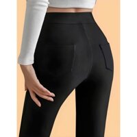 [Vải Umi Hàn Loại 1] Quần Legging Cao Cấp Có Túi Chất Vải Umi Hàn Nhập Khẩu Co Giãn 4 Chiều - Q03