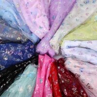 Vải voan lưới in hình bướm 🦋 [SỐ LƯỢNG 3m]
