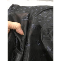 Vải voan lưới thêu hoa (khổ1m15) màu xám dày dặn hàng đẹp_may đầm váy,áo corset,phối kiểu...thiết kế thời trang