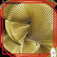 Vải xếp ly kim loại RAINBOW, Vải Organ Polyester rộng 150cm, Vải Accordion lớn thời trang Nền họa tiết rộng