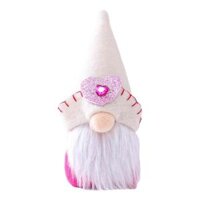 Valentines Day Christmas Santa Gnomes Plush - White