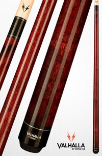 Valhalla VA110 by Viking 2 Piece Pool Cue Stick Mahogany No Wrap 16-21 oz. Plus Blue Master Chalk (Autumn Orange, 19) (Mahogany, 17)