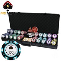 VALI 500 CHIP PHỈNH POKER CLAY 14G 3 TONES CAO CẤP - GEM BIGBANG®