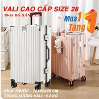 VALI CAO CẤP  SIZE 29 - SIÊU LỚN  - KHUNG NHÔM KHOÁ SẬP TSA  AN TOÀN TUYỆT ĐỐI - HÀNG NỘI ĐỊA MỚI 2024,2 NGĂN KHÓA KÍN
