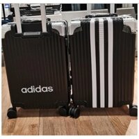 Vali Chính Hãng ADIDAS Màu Đen 3 Sọc Trắng Size 20 cabin Ship Hỏa Tốc