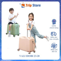 Vali Cho Bé Tích Hợp Ghế Ngồi Xe Đẩy Chống Mỏi Chân Idobi, Vali Trẻ Em Kéo Tay 2,5kg Chống Xước, Chịu Lực Cao