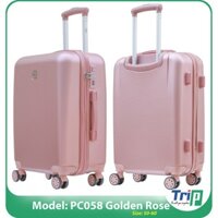 Vali Chống Trộm TRIP PC058 - Size 22inch - Màu Vàng Hồng