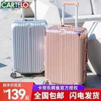 vali đi du lịch Vali nữ 24 inch công suất lớn vali bánh xe phổ thông lên máy bay nam mật khẩu bao da khung nhôm xe đẩy dành cho học sinh vali du lịch cho bé vali kéo trẻ em
