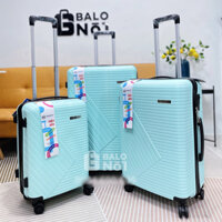 Vali Du Lịch 100% Nhựa PP Đàn Hồi Cao Chống Bể Tốt Vân Sần Chống Xước PP 668 - BH Trọn Đời Phụ Kiện MÀU XANH MINT