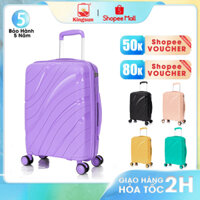 Vali du lịch Chống vỡ Kingsun PP01/PP02 nhựa PP cao cấp, khóa kéo Size 20/24/28, Bảo hành 5 năm