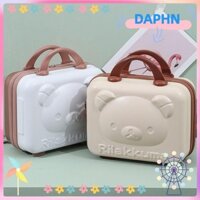 Vali du lịch DAPHS, Túi du lịch 14 inch dung tích lớn, có khóa mật khẩu Trang điểm họa tiết gấu Rilakkuma