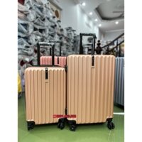 Vali du lịch kéo xách tay nhựa cao cấp  [FreeShip] có khuy móc treo đồ size 20-24 chống va đập trầy xước chính hãng