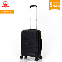 Vali Du Lịch Nhựa PP01 Cao Cấp, Vali Kéo Chống Va Đập Size 202428, Bảo Hành 5 Năm - đen - 28 inch