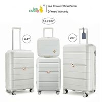 Vali du lịch Sea Choice 1921 chất liệu nhựa PP khóa TSA Dây kéo YKK Chống rơi  Size 14+20/24/28'‘