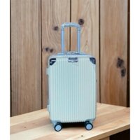 Vali du lịch size 20/24/28 inch nhựa ABS & PC dáng bo góc kim loại chống va đập cao cấp siêu bền