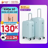 Vali du lịch SUNNY-SV07 vali kéo size 20/24, xách tay/kí gửi chính hãng chống va đập