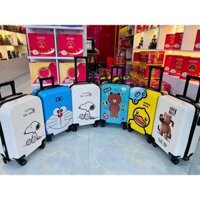 Vali Du Lịch Tay Kéo size 20 In Hình Dễ Thương cho các bé