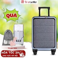 Vali du lịch Tresette 0618 khóa kéo chống va đập sọc ngang size 20