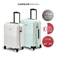 Vali du lịch Unbalance Travel Zone Lock&Lock - ABS, 20 inch và 24 inch - 2 màu xanh bạc hà và trắng