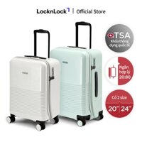 Vali du lịch Unbalance Travel Zone Lock&Lock - ABS, 20 inch và 24 inch - 2 màu xanh bạc hà và trắng