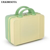 Vali du lịch URKIBESOTA, Vali cầm tay Mini 14 inch, Hộp đựng hành lý ABS có khóa kéo chất lượng cao dành cho nữ