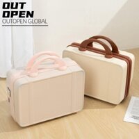 Vali du lịch, Vali cầm tay Mini 14 inch, Hộp đựng hành lý du lịch có dây kéo chất lượng cao dành cho nữ