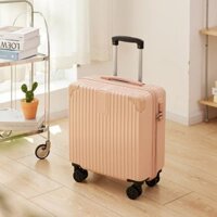 Vali Du Lịch. vali kéo Dành Cho Nam Nữ Size18 Inch Vali Retro Mẫu Nhỏ Nhẹ Mini có Hộp Mật Khẩu
