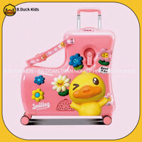 Vali ghế ngồi B.DUCK [CÓ SẴN - CHÍNH HÃNG] họa tiết vịt vàng đáng yêu cho bé Size 20inch & 24inch.Vali du lịch cho bé.