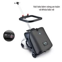 Vali ghế ngồi cho bé đi du lịch chính hãng Qbox, Valy xe đẩy cho bé trai bé gái dễ tháo lắp, vali đa năng 20inch cho bé