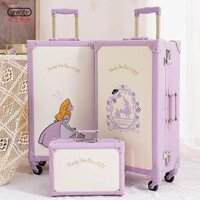 Vali Hành Lý Nữ 2023 Hộp Mật Khẩu Mới Vali Da Xe Đẩy Vali Học Sinh 26 Inch Vali Lên Máy Bay Nhỏ 20 Inch vali traveler's choice