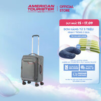 Vali kéo American Tourister Applite 4 Eco Spinner EXP TSA - GREYRED - Cabin 20 Inch