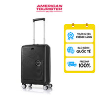 Vali kéo American Tourister Curio Spinner EXP TSA Book Open - Black - Cabin 20 Inch