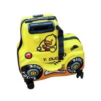Vali kéo cho bé kiêm xe ngồi hình con vịt vàng - 20 inch
