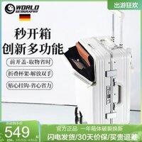 Vali kéo đa năng Đức dành cho nam và nữ có bánh xe đa năng, vali kéo khung nhôm, vali du lịch 20 inch có mật khẩu vali echolac