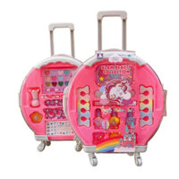 Vali Kéo Đồ Chơi Trang Điểm Phấn Thật Và Sơn Móng Tay Mẫu Unicorn Cho Bé