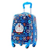 Vali kéo Doraemon cho bé, vali in hình các nhân vật hoạt hình: siêu nhân, elsa, kitty, sofia, công chúa thỏ, ô tô