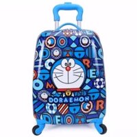 Vali kéo Doremon 18 inch cho bé( hàng in 2 mặt, sẵn nhiều mẫu)