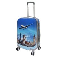 Vali kéo du lịch nhựa PC in hình họa tiết thời trang size 24 inch TSP009A