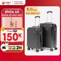 Vali kéo du lịch thời trang SUNNY SV07/LATO nhựa PC + ABS (2 size 5 màu)