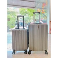 Vali kéo du lịch thời trang Bọc góc dọc khuy móc treo đồ, Nhựa ABS/PC chống va đập, chống trầy xước siêu bền