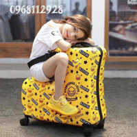 Vali Kéo Du Lịch Trẻ Em in 3D Hoạt Hình cho bé Gái Trai Siêu Hot, Valy chính hãng giá rẻ Nhựa Abs cao cấp