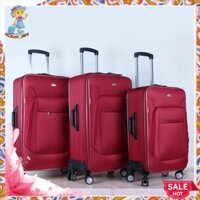 Vali kéo du lịch vải dù chống thấm nước Hùng Phát VLX-022. 4 bánh xoay 360 độ *SIZE 20,24,28*. Sang trọng, lịch sự