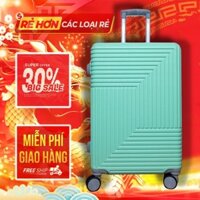 Vali kéo du lịch vali nhựa ABS chống va đập tốt 2 size lựa chọn 20 và 24 inch (Màu Xanh mint)