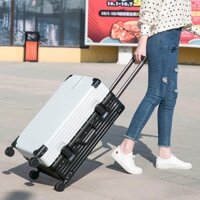 Vali kéo khung nhôm du lịch cao cấp khóa sập cao cấp chống vỡ, chống trộm size 20 inch 24 inch ( bh tron đời )