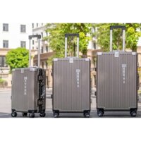 Vali kéo khung nhôm du lịch cao cấp khóa sập cao cấp chống vỡ, chống trộm size 20 inch 24 inch ( bh tron đời )