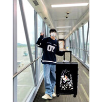 Vali kéo khung nhôm  size 24in , khoá TSA Chống vỡ cao cấp