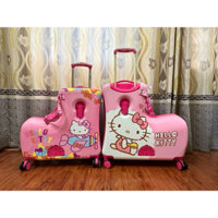Vali kéo kiêm xe ngồi Hello Kitty 20 24 inch