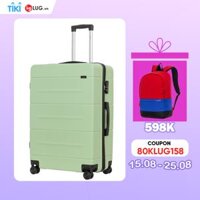 Vali Kéo LUG Aber S20S24S28 MHL027 Nhựa ABS Hạn Chế Trầy Xước, Khóa Số Bảo Mật An Toàn - Mocha Green - 28