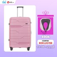 Vali Kéo LUG Lusetti Nolan S20S24S28 LS802 Nhựa PP Chống Bể vỡ, Hạn Chế Trầy Xước, Khóa Số TSA Bảo Mật Cao - Pink - 28inch